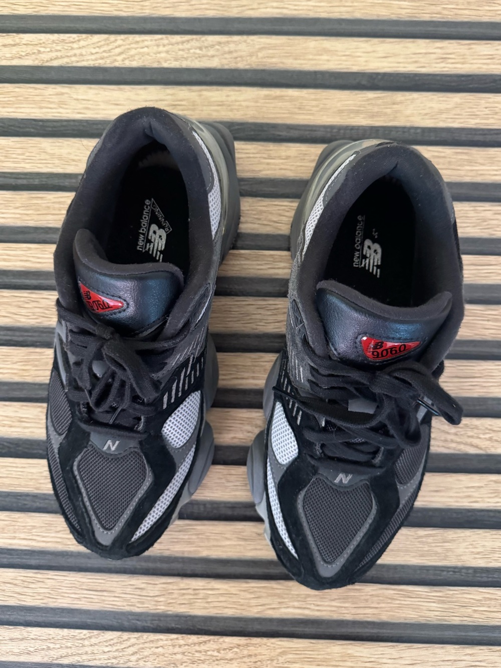 New Balance 9096 Unisex Casual Sneakers in Black & Gray | WORN ONCE W9/M7 - Picture 7 of 7